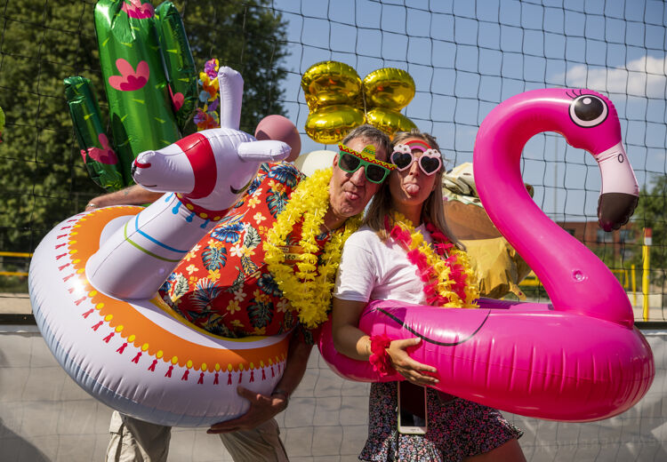 Op de foto in de Photobooth